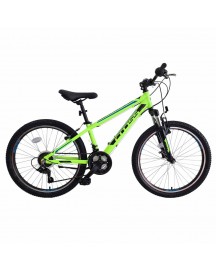 Bicicleta copii mtb CROSS Boxer 24 - Verde | 8-10 ani